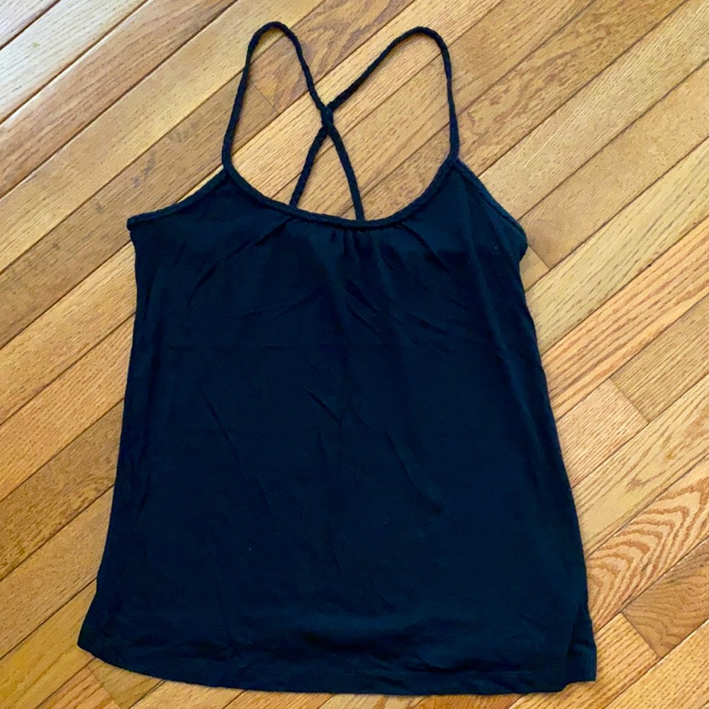 Black tank top (criss cross back)